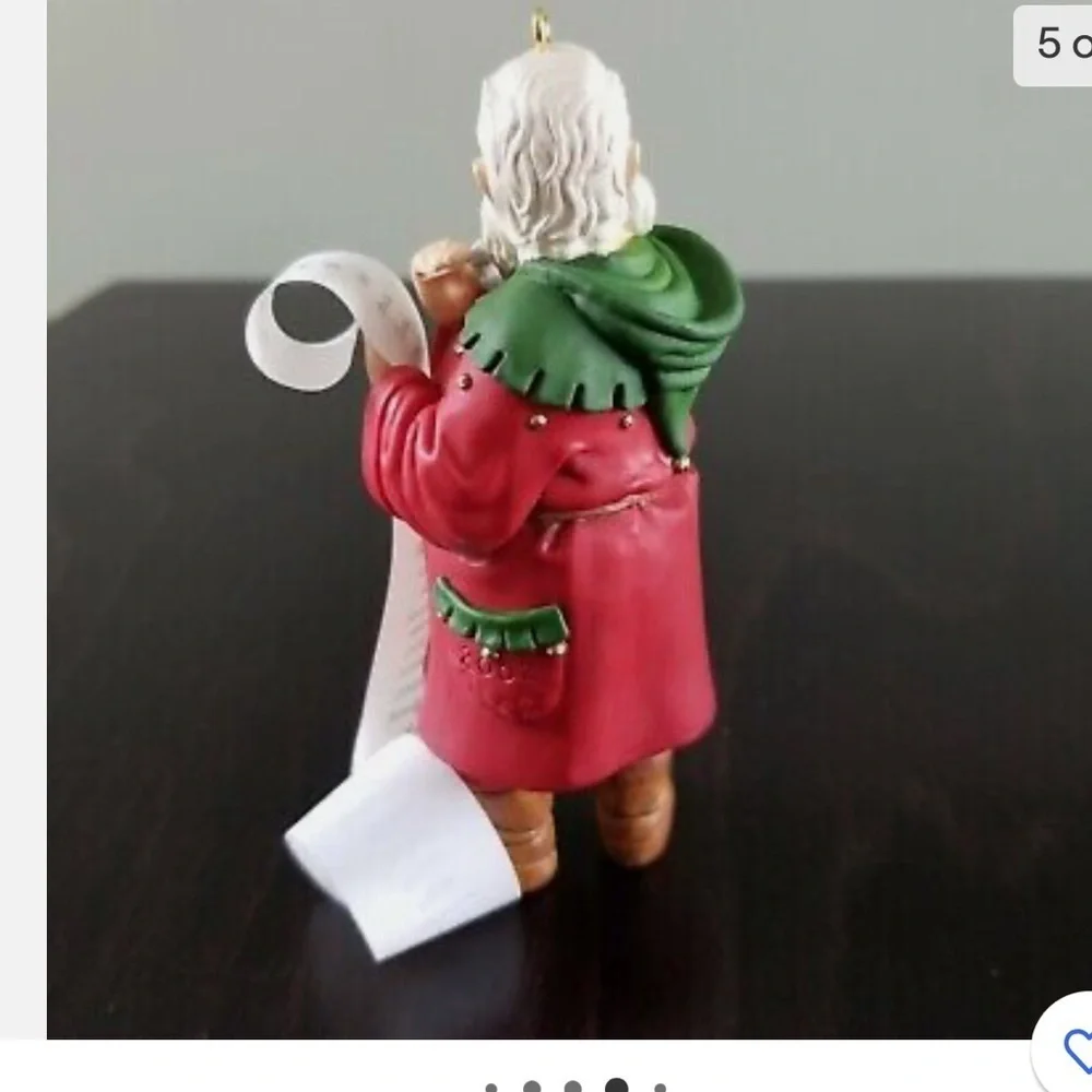 HALLMARK ORNAMENT CHECKING THE LIST 2002